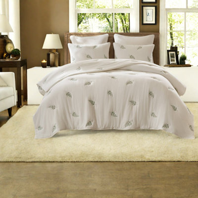 Cotton Floral Quilt Set