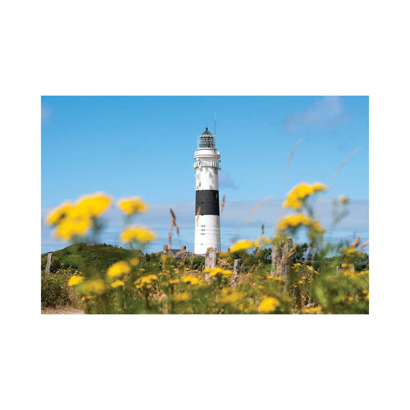 Lighthouse Kampen In Summer by Jan Becke - Wrapped Canvas Gallery-Wrapped Canvas Giclée, 8" H x 12" W, Wrapped Canvas