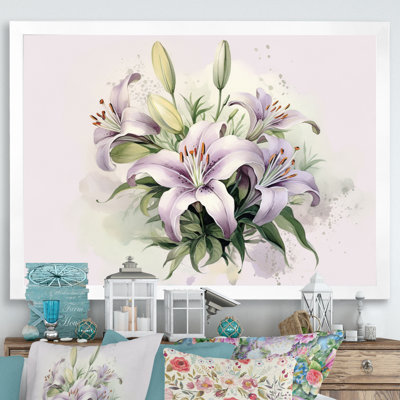 " Purple Green Lily Serenade "