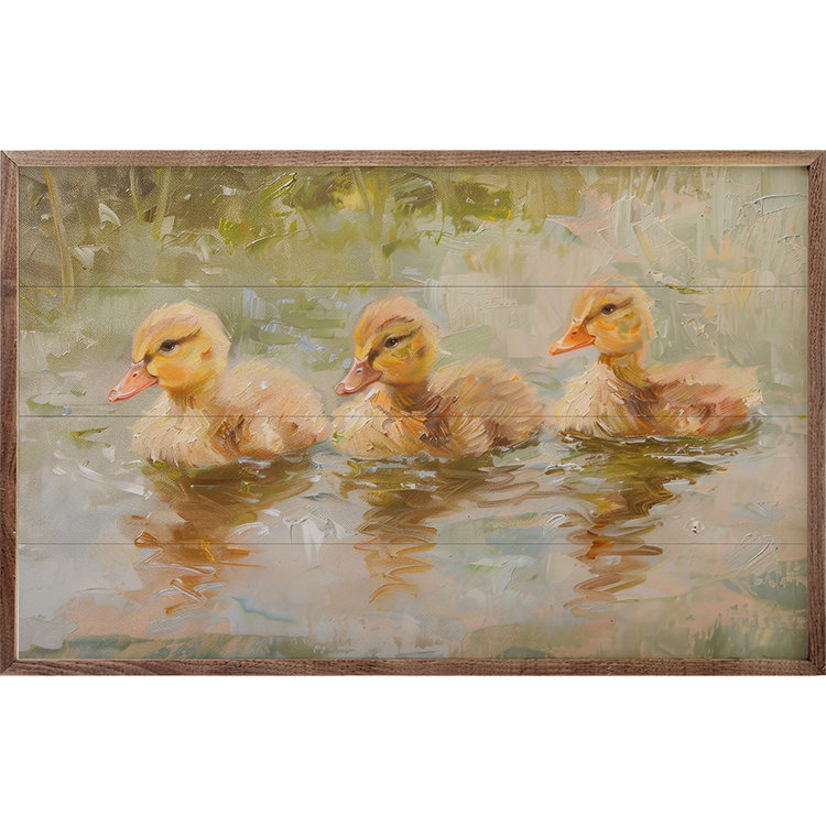 Duckies In A Row par Petals Prints Design, H 5 po x l 8 po