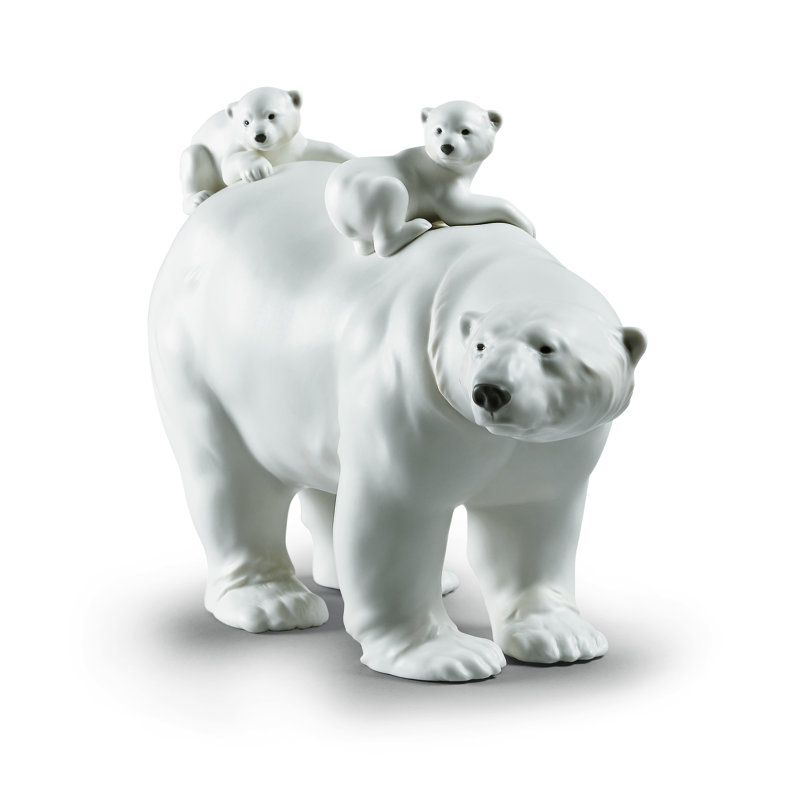 Mummy Bear and Babies Figurine