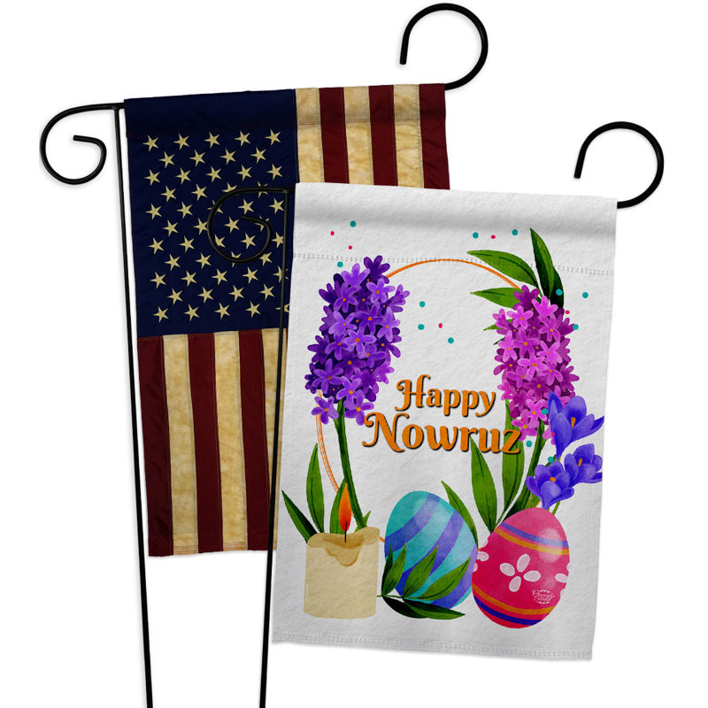 Double Sided 18.5 in. H x 13 in. W Polyester Garden flag