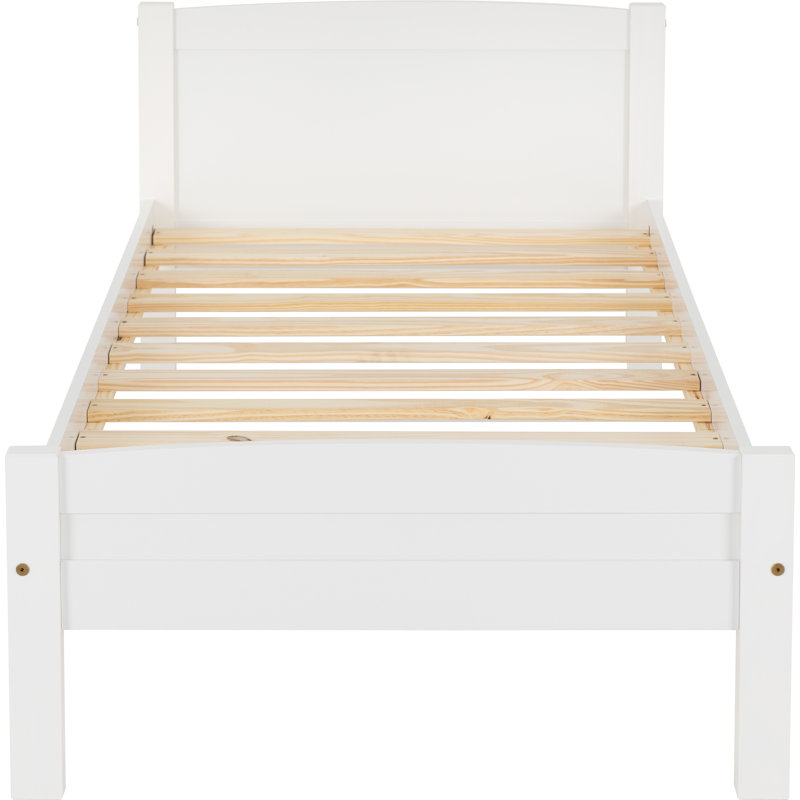Auckland Bed Frame, Single (3'), White