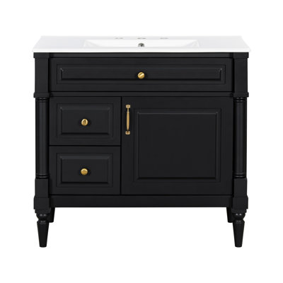 36" Bathroom Vanity With Sink