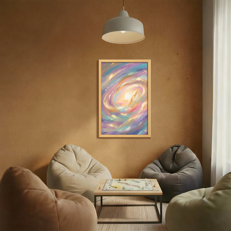 «Abstract Cosmic Swirl», reproduction d'art sur toile abstraite, H 18 po x l 12 po