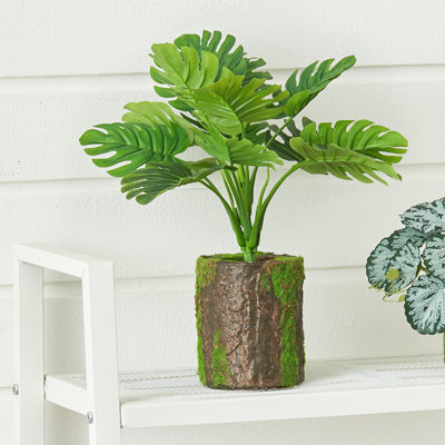 32cm Faux Philodendron Plant in Planter