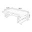 Bureau rectangulaire brun en bois massif avec 6 tiroirs-538773466