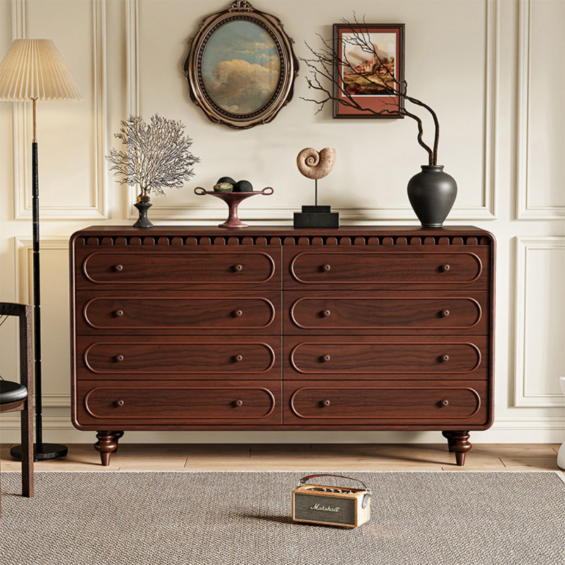 Commode d'appoint en bois massif