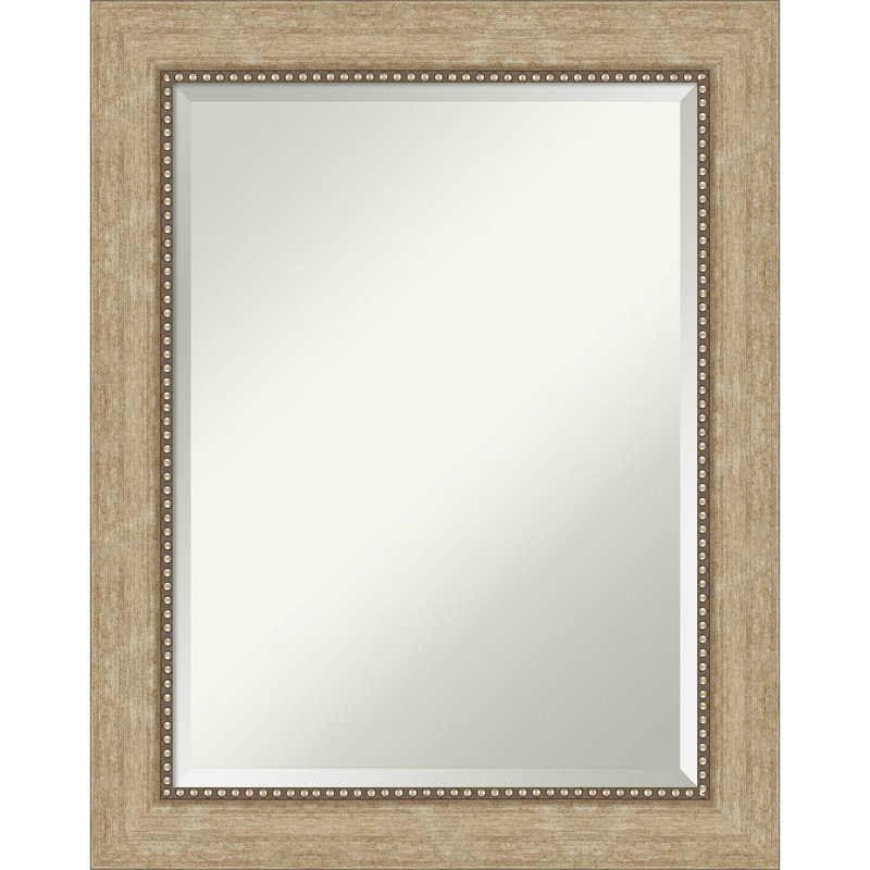 Miroir de salle de bain biseauté Vandeveer, Champagne antique, 29 po x 23 po