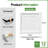 Fasarxiu 12Pcs 2 Ft. X 2 Ft. Pvc Square Ceiling Tile - Extra Thick, Waterproof, Fire-Rated, Reusable (48 Sq. Ft. / Case)-128837612