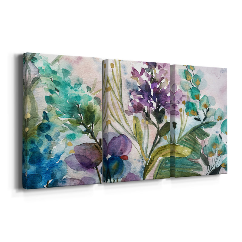 Plante exotique - Toile tendue avec châssis de qualité supérieure - Prêt à être accroché, H 36 po x l 72 po x P 1 po