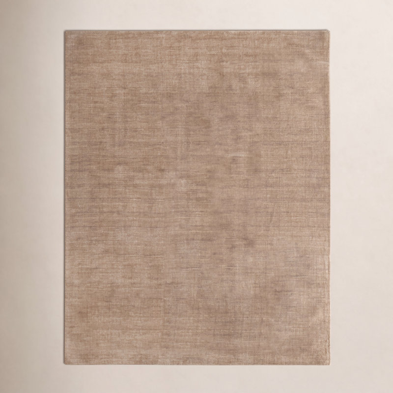 Tapis moderne uni Luna, Brun, Rectangle 9 pi 6 po x 13 pi 6 po