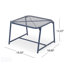 Ensemble de conversation d'extérieur 3 pièces avec cadre en fer, chaises en filet et table d'appoint Kincaid, idéal pour les terrasses et balcons-1064622833