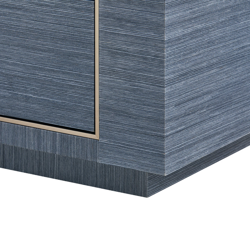 Ethan 3 - Drawer Nightstand, Navy Blue