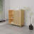 Single-Door Storage Shelf with Open Shelves