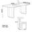 Modern Rectangle Dining Table with Rock Board-110893092