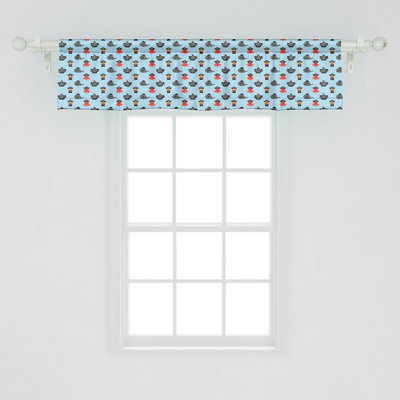 Ambesonne Octopus Ship Valance Pack of 2 Marine Pirate 88762
