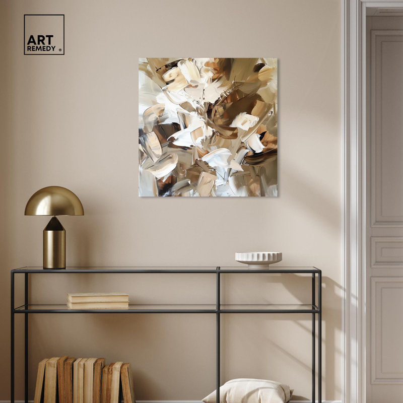 «Earth Tones Canvas Fall» par Art Remedy, Toile tendue, H 24 po x l 24 po