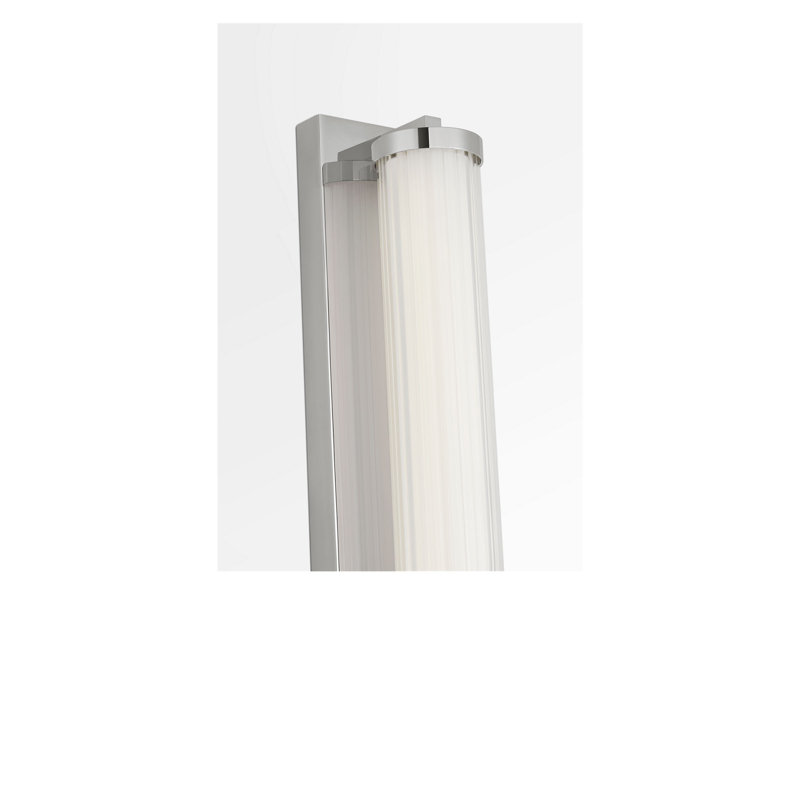 Meuble-lavabo à DEL, H 4,25 po x l 34 po x P 3,87 po, Chrome chrome