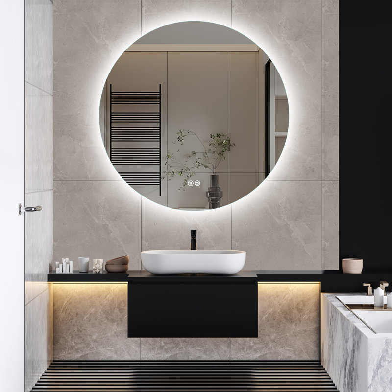 Round Mirror, 80 cm H x 80 cm W