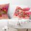Coussin lombaire pastel floral roses