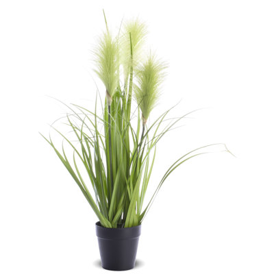 54cm Faux Evergreen Grass in Pot