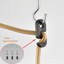Luminaire suspendu Mid-Century à brancher avec cordon, lustre doré à grand luminaire suspendu pour le salon de la chambre à coucher (20 cm / 8 pouces)-379521793