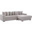 Canapé modulaire en L 110,75 po, canapé modulaire en velours côtelé, avec repose-pieds mobile, porte-gobelets, 8 coussins décoratifs, poche latérale, déplier dans un lit-1844824477