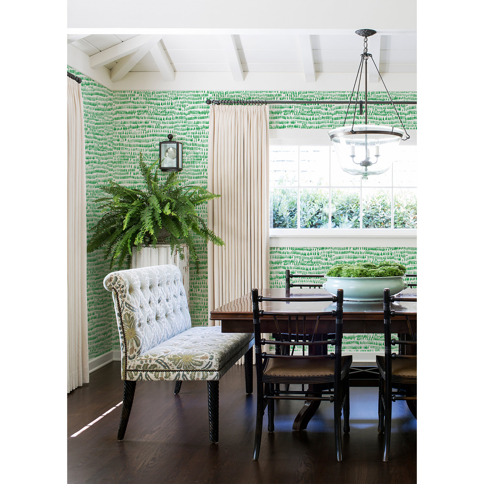 Bartlow Modern Abstract Wallpaper, Green