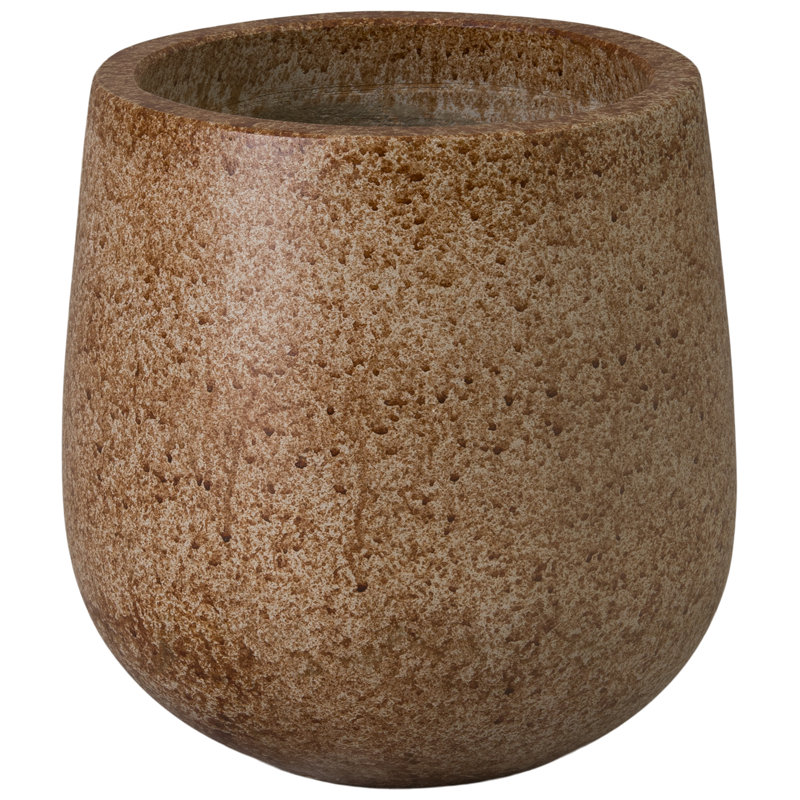 Opus Terrazzo Moss Terrazzo Round Planter, 12" H x 11" W x 11" D