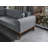 Stylish 3-Seat Sofa-Bed, Light Grey, 87.4 x 35.4 x 31.5 inches | Beech Wood & Chipboard Frame, 100% Polyester Fabric | Turnable Back Mechanism, Dry-Cleanable, Comfortable Foam for Versatile Living Spaces-222364009