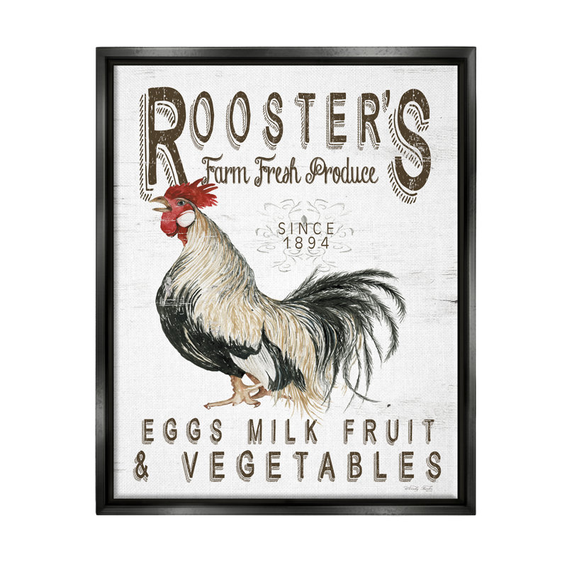 «August Grove® Rustic Country Produce», art mural encadré par Cindy Jacobs, H 21 po x l 17 po x P 1,7 po