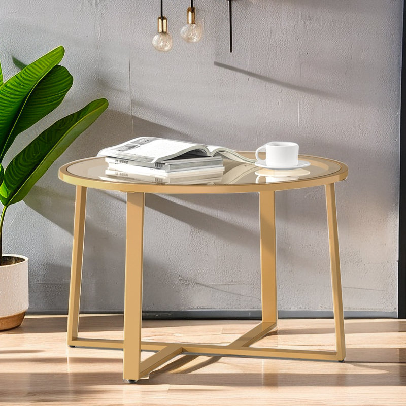 Franciousha Single Coffee Table, Golden