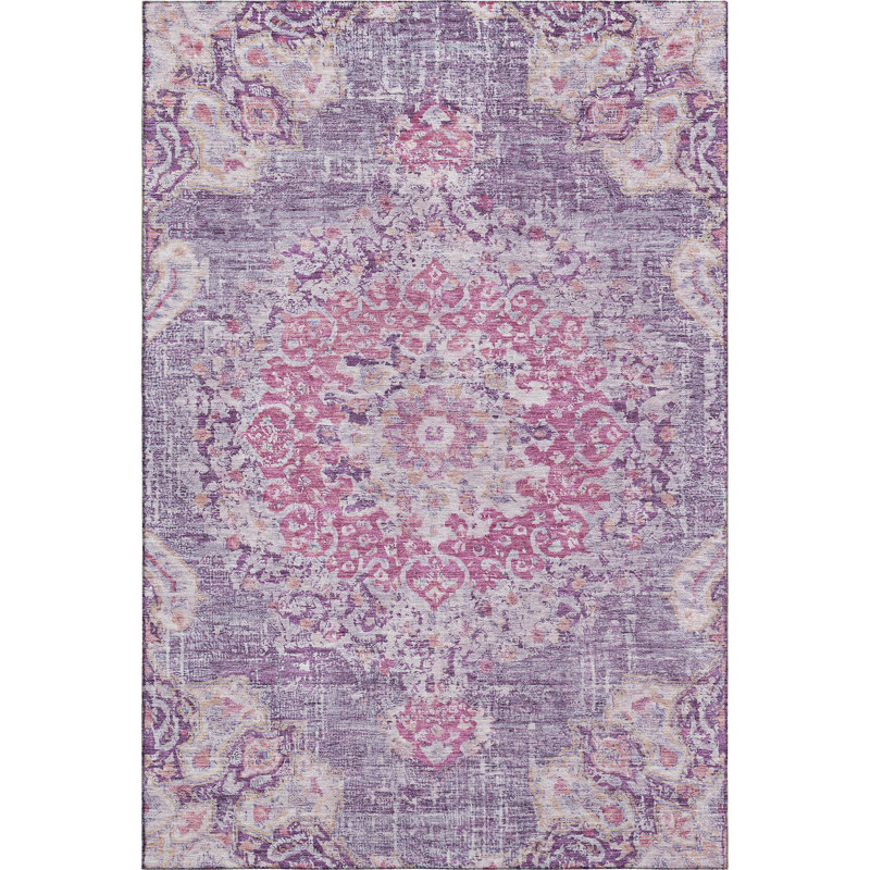 Premium Machine Washable Kelton AMF1236 Global Rug, Rectangle 2'6" x 3'10"