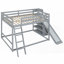 Lit superposé double au dessus d'un lit double (L 95,5 po x l 76,7 po x H 58,3 po) sans sommier, solide et amp; Durable-998784837