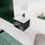 Meuble-lavabo mural 24 po avec lavabo en céramique et porte d'armoire à fermeture en douceur, ensemble KD