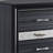Black 3-Drawer Nightstand
