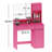 Vanity Desk with Mirror and LED Light Strip, Dressing Table with Large Drawer and 3 Level Storage, Adjustable Brightness for Bedroom-308593210
