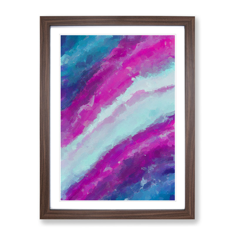 Your Destiny Abstract - Single Picture Frame Print, 46cm H x 34cm W x 2cm D, Walnut