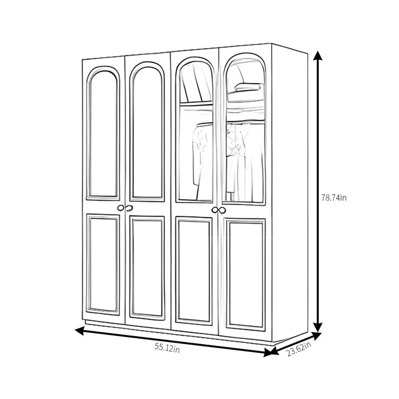 Marshallville, 79" H x 56" W x 24" D