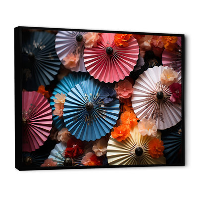 «Japon Art Kimonos And Fans III», reproduction sur toile