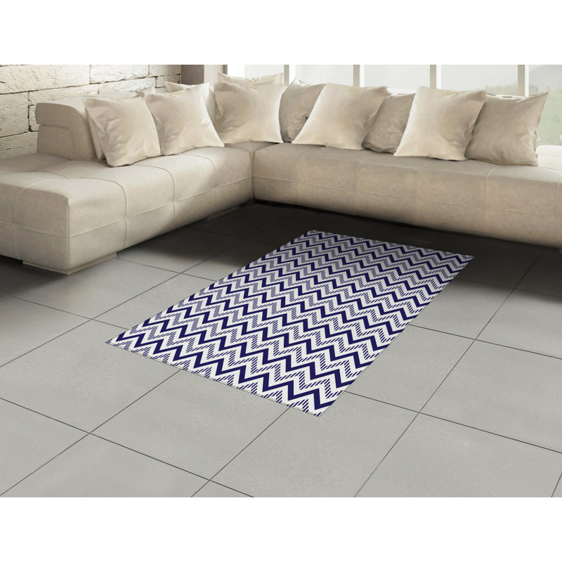 Tapis décoratif moderne à haute densité en fibres longues, Rectangle— 4 pi x 5 pi 8 po