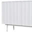 Armoire de rangement à porte - Conception moderne et épurée pour l'organisation à domicile - Options en bois aggloméré blanc et bleu marine - Idéal pour les petits espaces-931407264