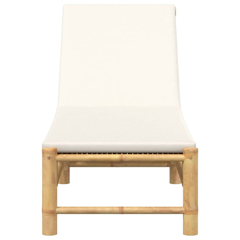 199cm Long Single Chaise with Cushions, Cream