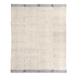 Higher Ground Mazie HRG01 Handwoven Moroccan Ivory/Blue Area Rug