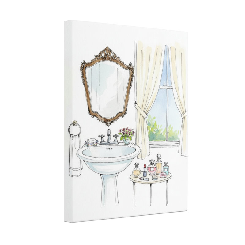 Rideau de salle de bain Bath & Laundry, H 36 po x l 24 po