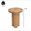 Table de bout ronde en bois massif