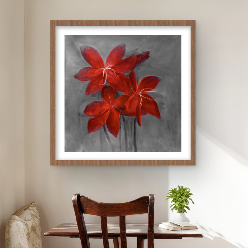 Asiatic Lily - imprimé botanique encadré mat pour la décoration intérieure