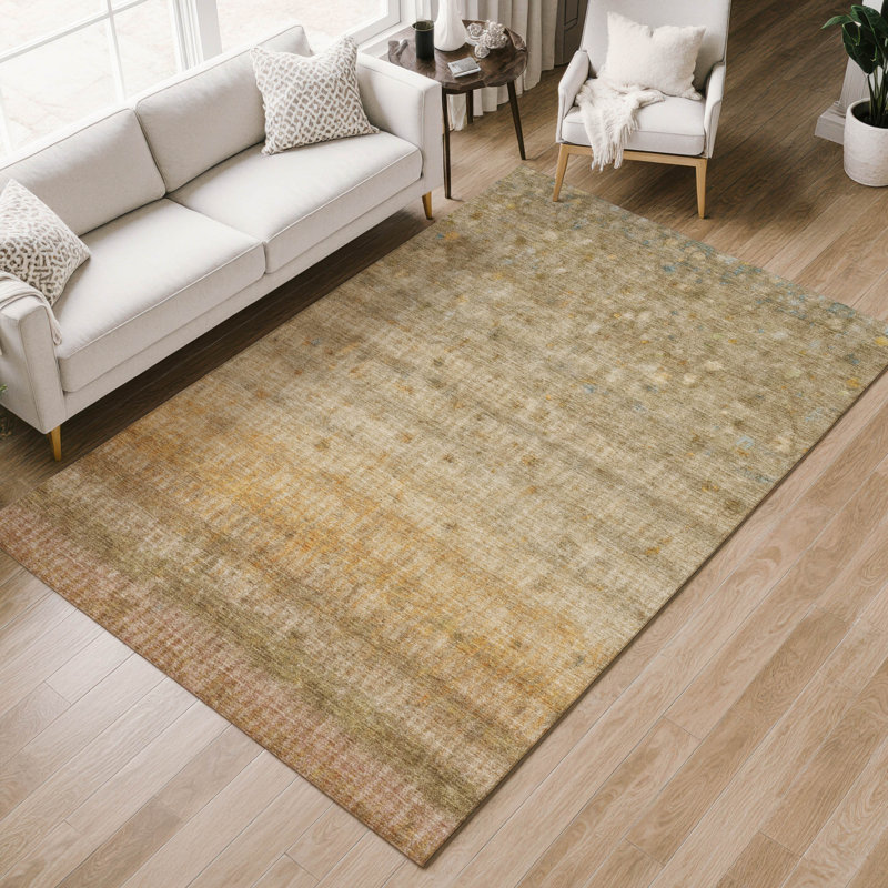Tapis intérieur / extérieur lavable à la machine Emelia ACN2315, Rectangle 9 pi x 12 pi