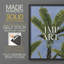 «Banana Leaves on Blue I», reproduction encadrée - bois massif-2064122369-2064122379